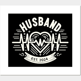 Husband Est. 2024 Posters and Art